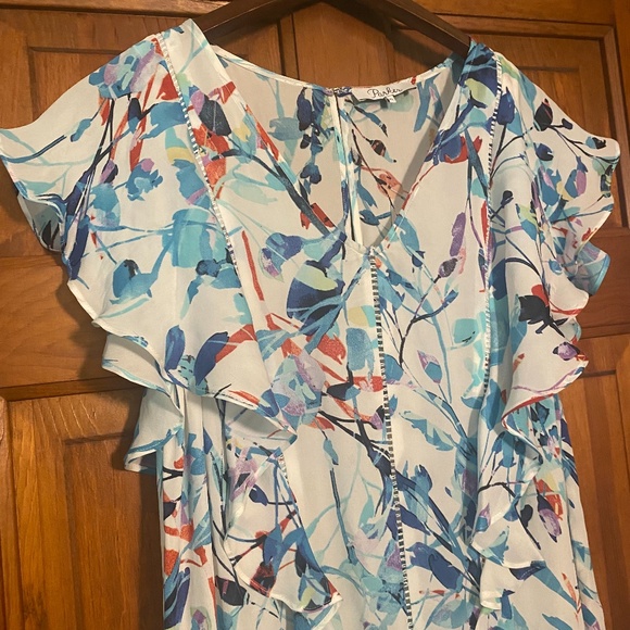 Parker Lana Drop Waist Silk Dress in Catalonia size XS - Picture 8 of 16